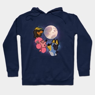 Three Wolf Moon Bluey parody Hoodie